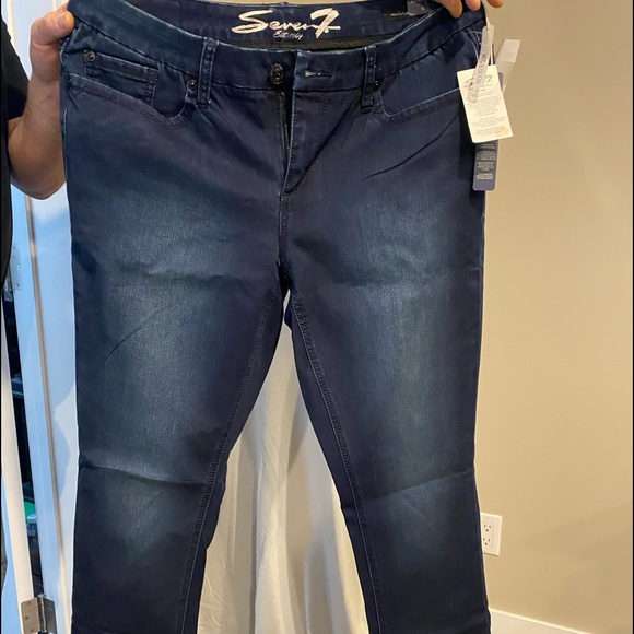Ladies size 14 Seven Dark blue “Rocker slim cut jeans, new with tags - Picture 3 of 4
